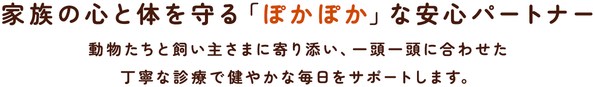家族の心と体を守る「ぽかぽか」な安心パートナー